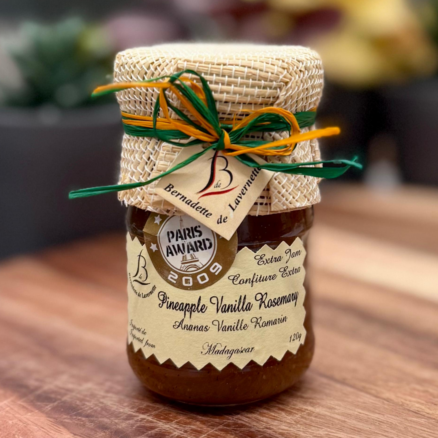B de L Jam - Pineapple Vanilla Rosemary 120g