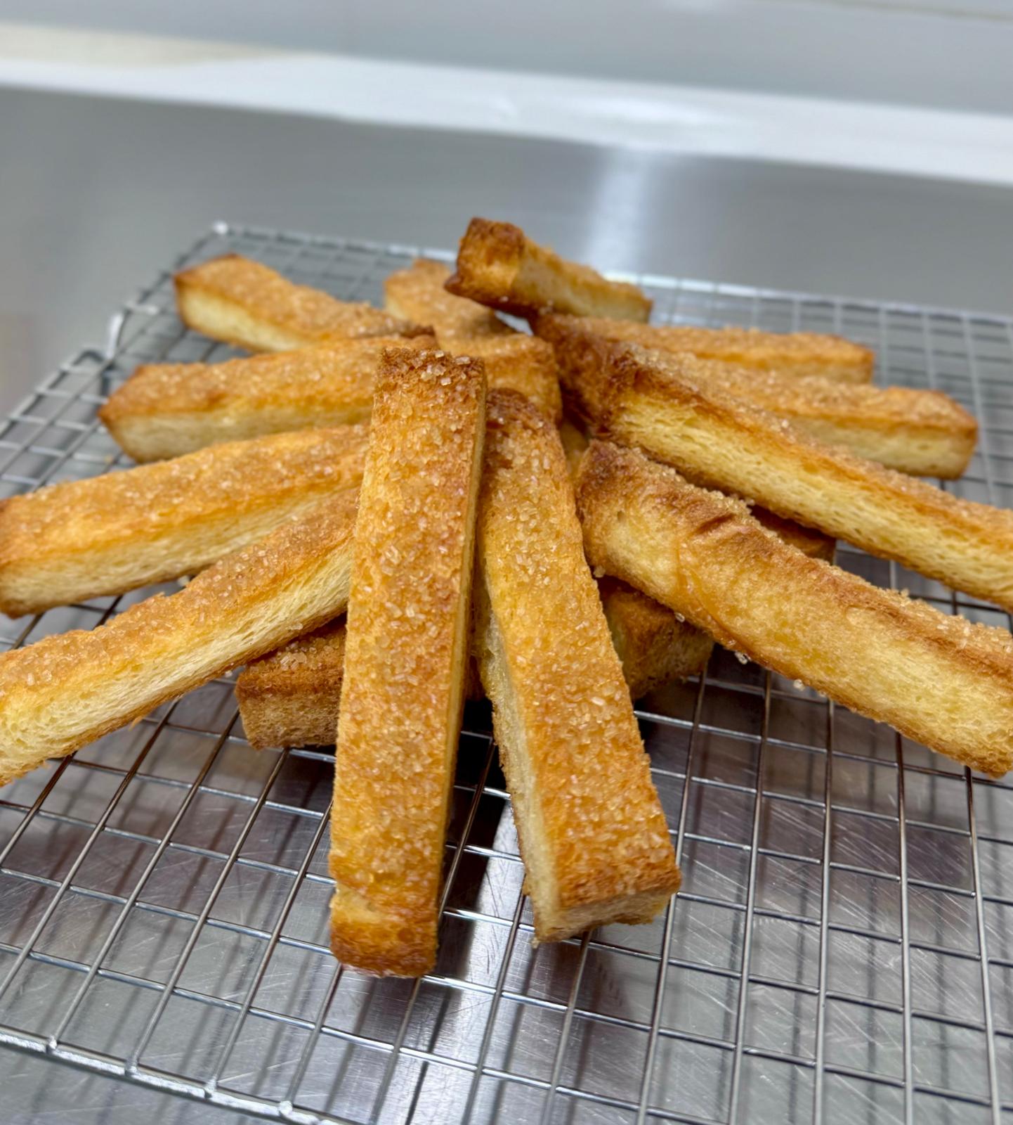 Butter & Raw Sugar Bread Sticks (16 sticks)