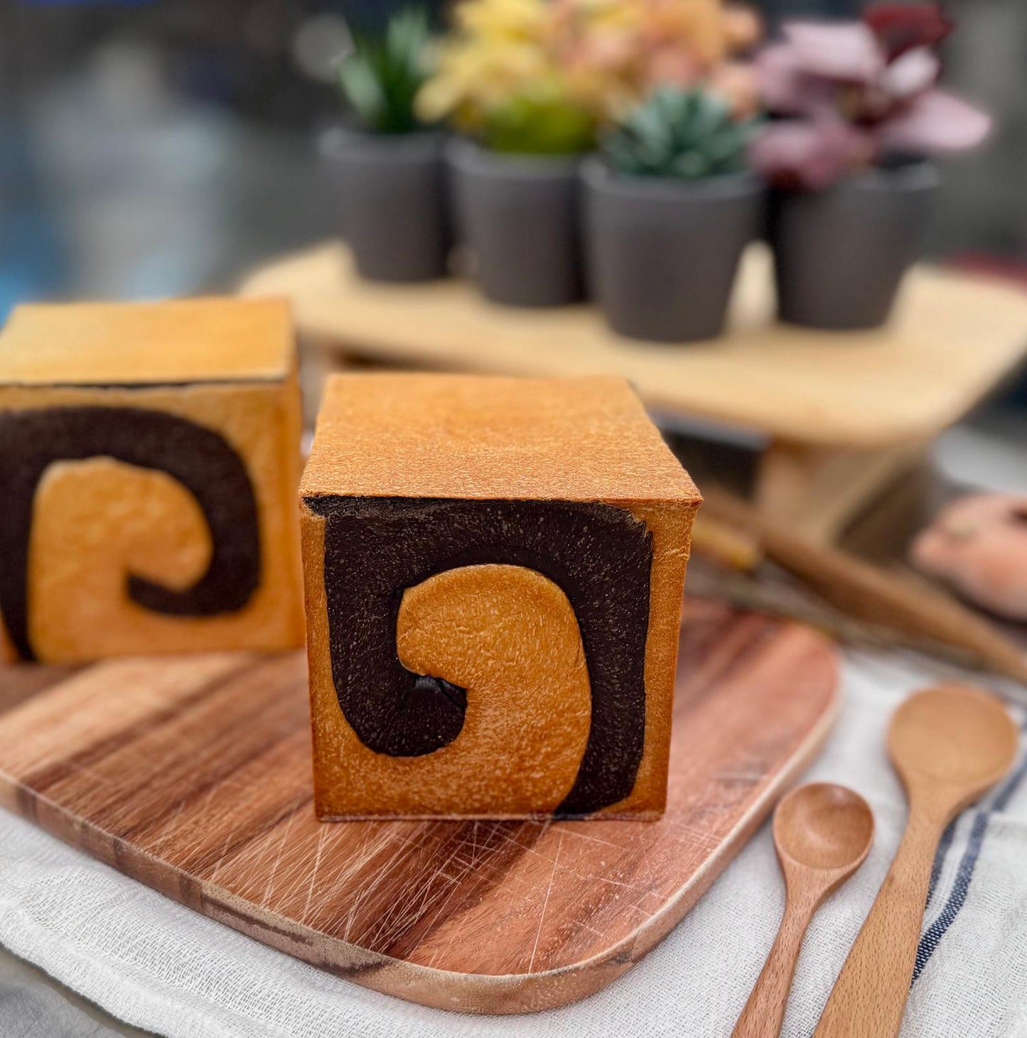 Chocolate Swirl Cube Loaf